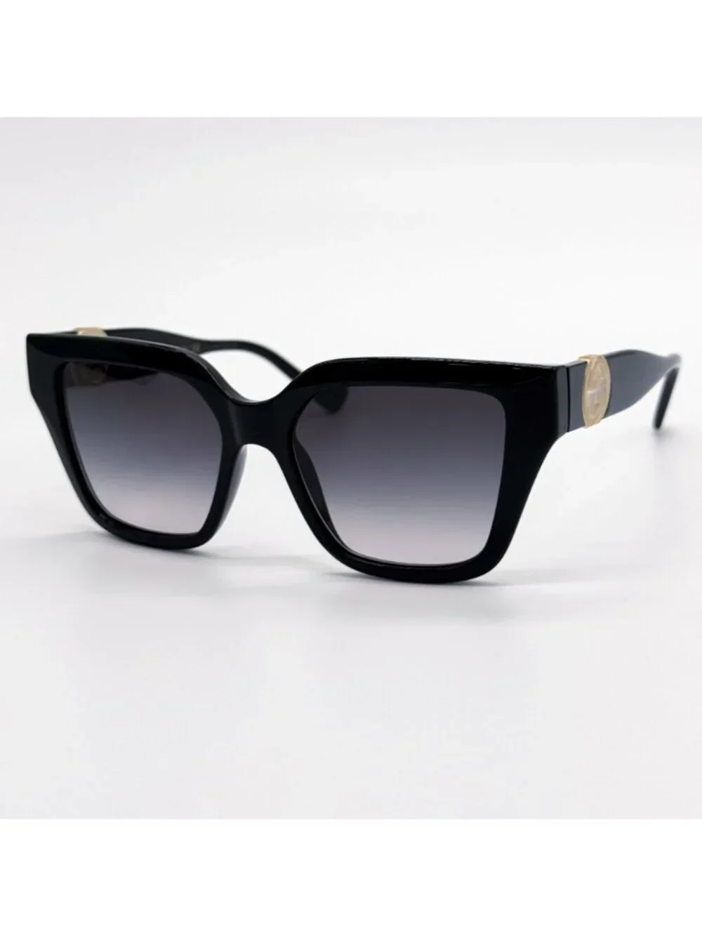 New Gucci Black Cat Eye Women Sunglasses GG1023S 001 With Chain